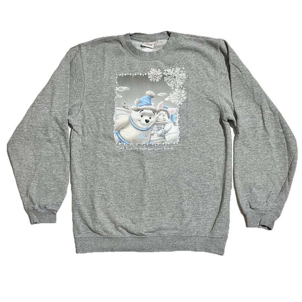 Vintage Winnie The Pooh Sweatshirt Piglet Friends Disney Adult Small Eeyore 90s